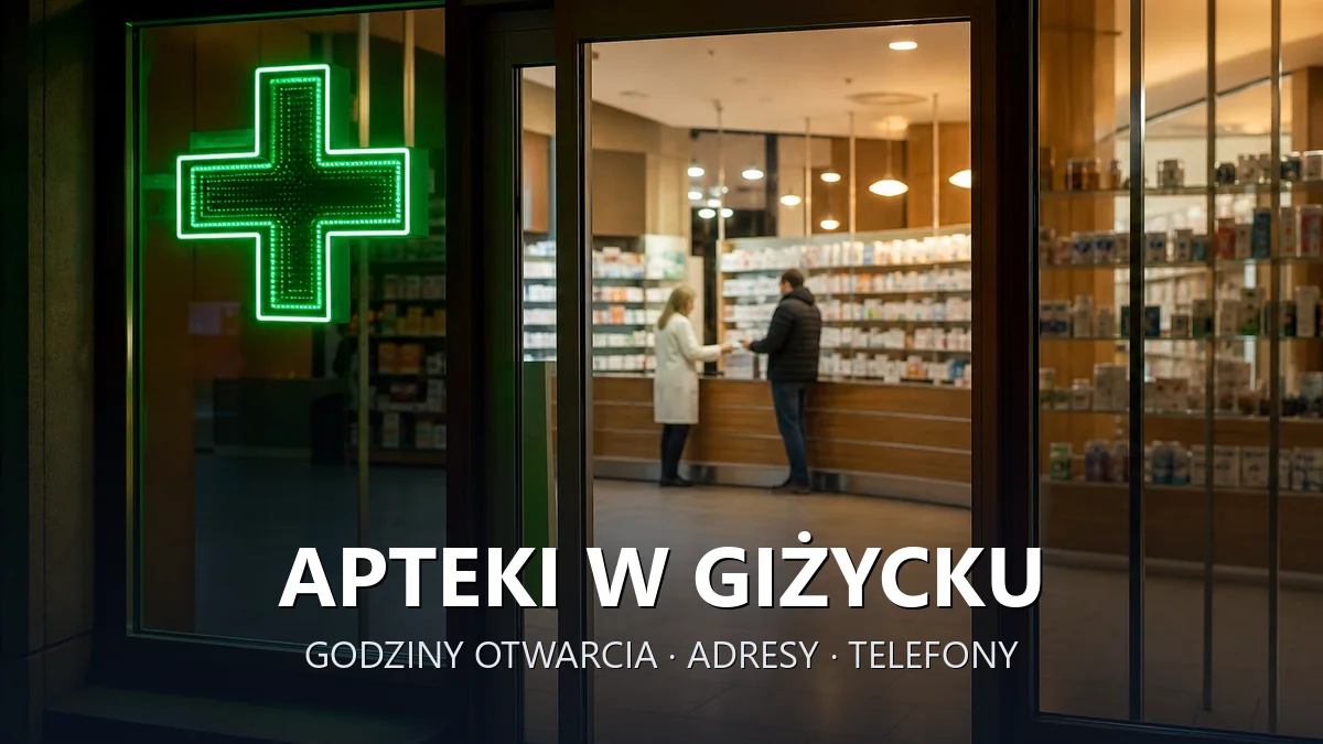 Apteki w Giżycku - godziny otwarcia i dyżury