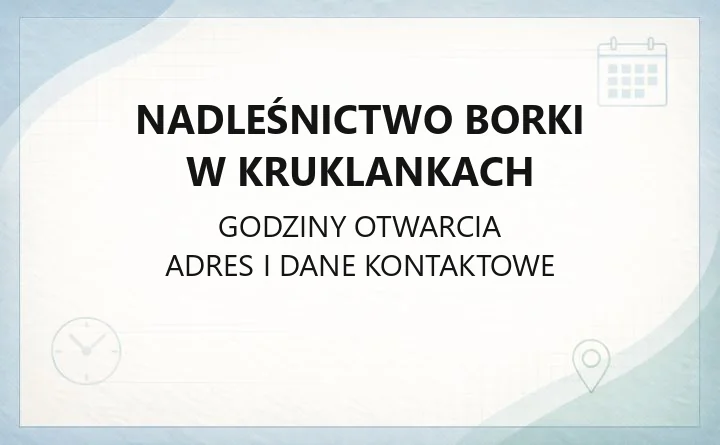Nadleśnictwo Borki w Kruklankach - kontakt, drewno, łowiectwo, edukacja