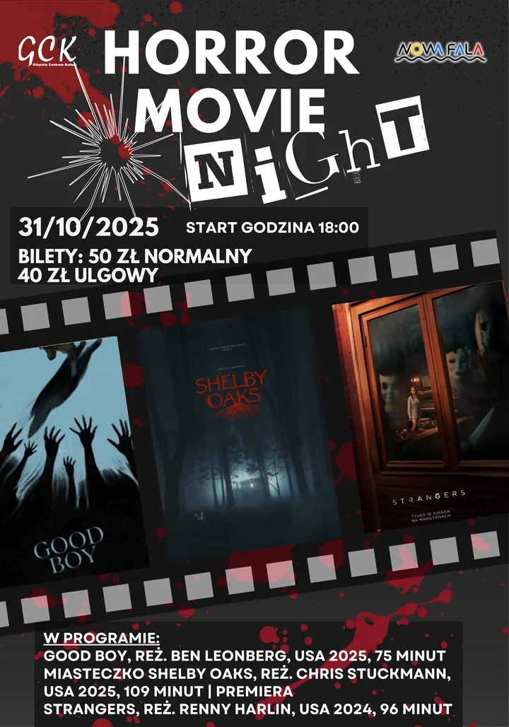 Obraz do artykułu: 🔪🎬 HORROR MOVIE NIGHT w kinie Nowa Fala – trzy filmy, jedna noc grozy