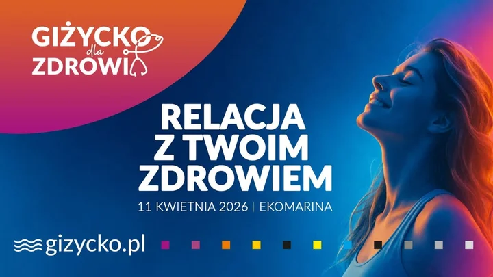 Grafika promocyjna wydarzenia Giżycko dla Zdrowia | Relacja z Twoim Zdrowiem w Ekomarinie