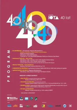 Grafika promocyjna wydarzenia Teatr IOTA świętuje 40-lecie