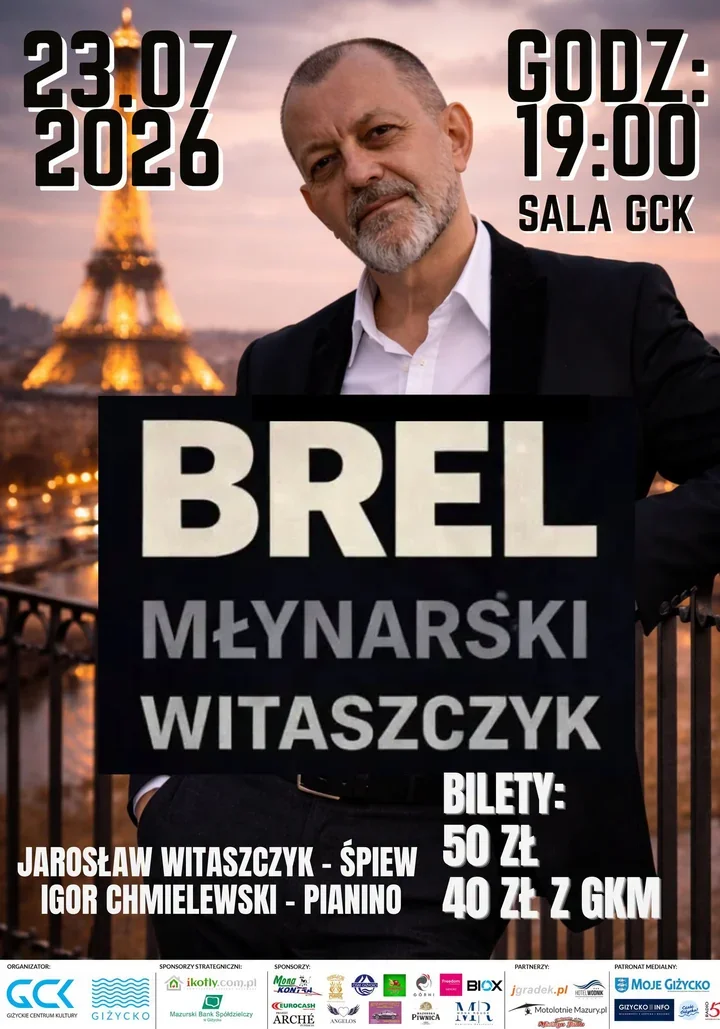 Brel w Giżycku zabrzmi bez dekoracji - Witaszczyk stawia na emocje
