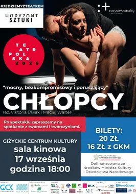 „Chłopcy” w Giżycku - spektakl o męskiej frustracji i radykalizacji