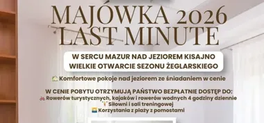 Majówka w Giżycku - las, jezioro i żeglarski start sezonu