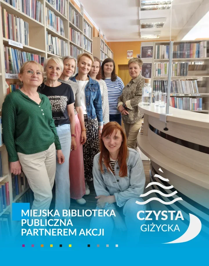 Giżycka biblioteka stawia na kranówkę. "Czysta Giżycka" zastępuje butelkowaną wodę