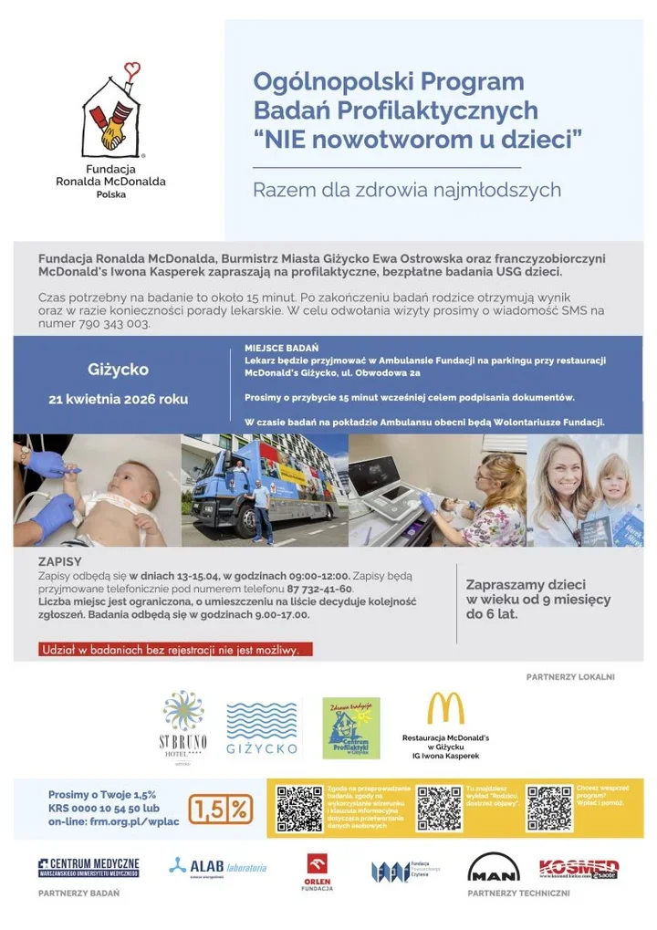 Trzy dni zapisów na bezpłatne USG, a miejsc w ambulansie jest niewiele