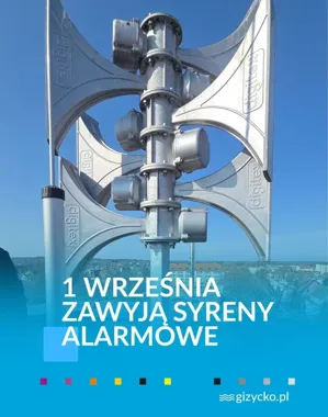 Syreny zabrzmią przez minutę. W Giżycku to trening i upamiętnienie