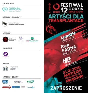 W Mrągowie zabrzmi muzyka i apel o życie. To idea znana także w Giżycku