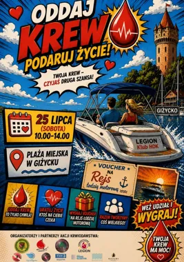 Krwiobus na Plaży Miejskiej. Jedna donacja może pomóc kilku pacjentom