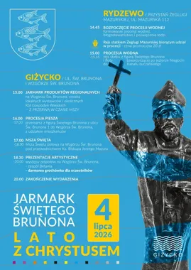 Brunonowy jarmark połączy wodę, procesję i mazurski folklor