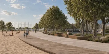 Prawie kilometr bulwaru, amfiteatr i park żeglarza. Jest plan dla Plaży Miejskiej