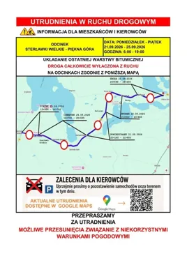 Ostatnia warstwa asfaltu na DW 592. Kierowców czekają odcinkowe utrudnienia