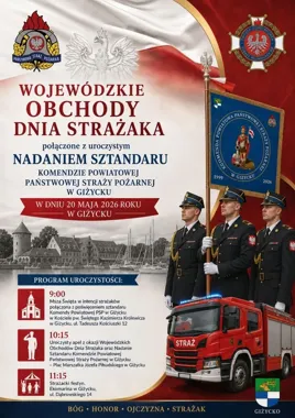 Strażackie święto w Giżycku. Będą sztandar i rodzinny festyn