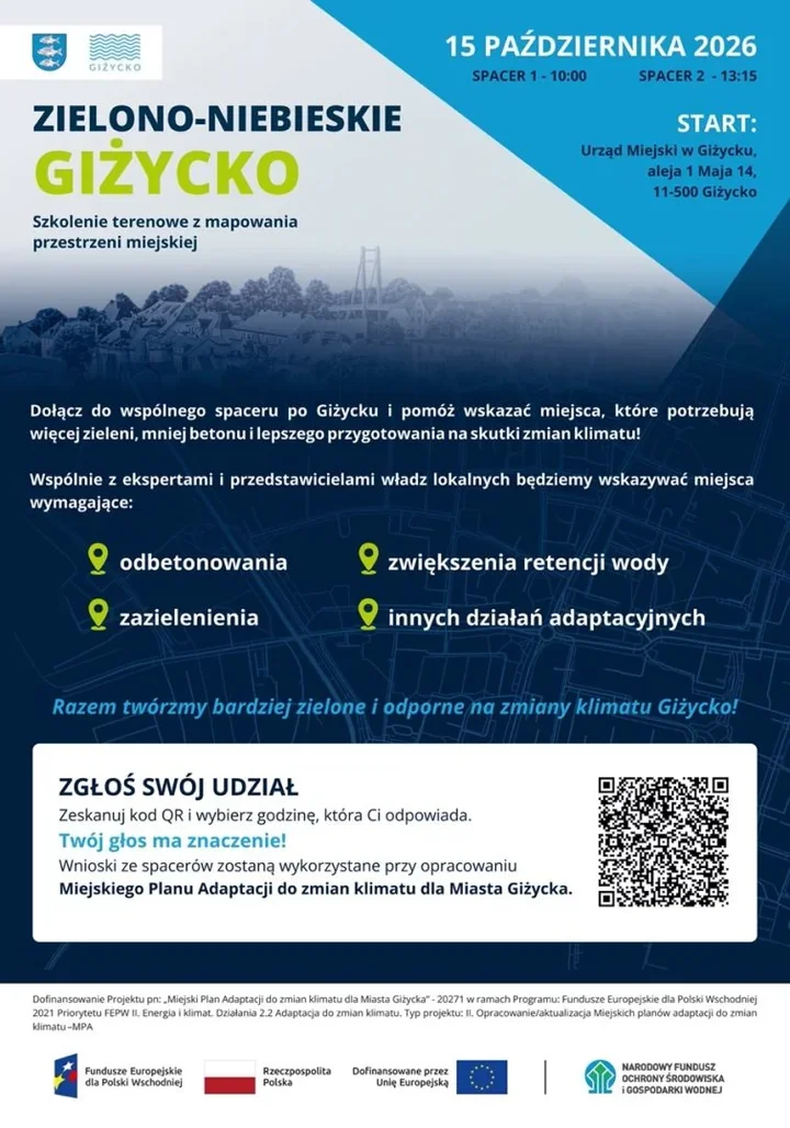Mieszkańcy wskażą, gdzie w Giżycku potrzeba mniej betonu