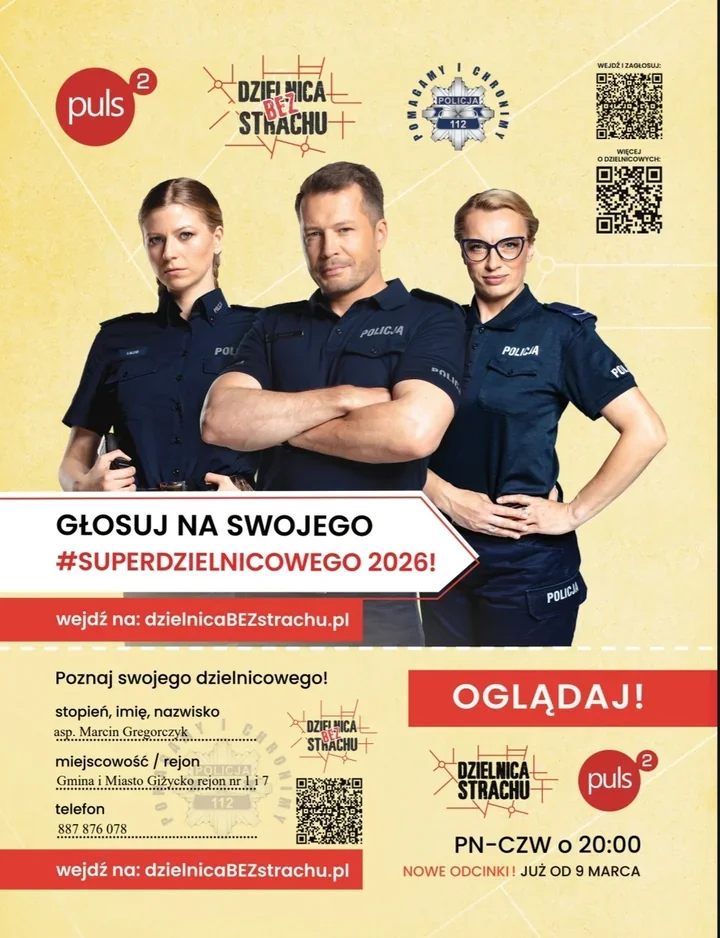 Kto zostanie #SuperDzielnicowym 2026 - głosowanie trwa do 16 kwietnia