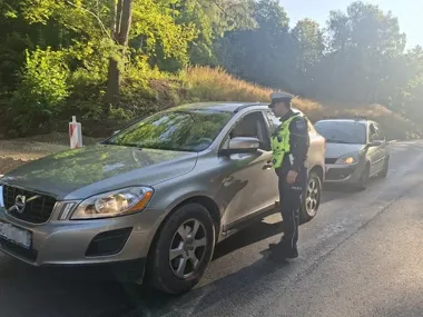 286 kontroli na drogach powiatu giżyckiego. Kierowca skutera z promilami