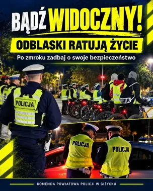 Ciemne ubranie widać z 40 metrów, odblask nawet ze 150. Nie każdy działa