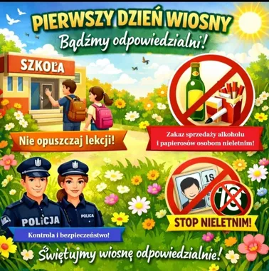 Wiosenny dzień wagarowicza pod lupą - policjanci zapowiadają kontrole