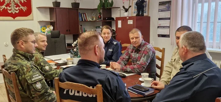 Policja - Straż Graniczna w Giżycku - zacieśniają współpracę przeciw nielegalnej migracji