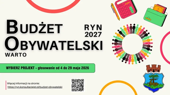 Ruszyło głosowanie na budżet obywatelski w Rynie. Jeden mieszkaniec ma jeden głos