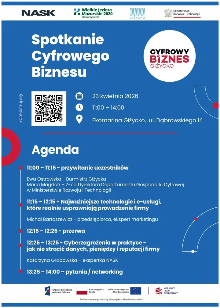 Przedsiębiorcy z regionu spotkają się w Giżycku na rozmowie o cyfrowym biznesie