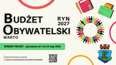 Ruszyło głosowanie na budżet obywatelski w Rynie. Jeden mieszkaniec ma jeden głos
