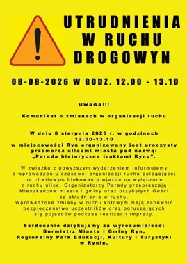 Historyczna parada na ulicach Rynu. Kierowców czekają blokady